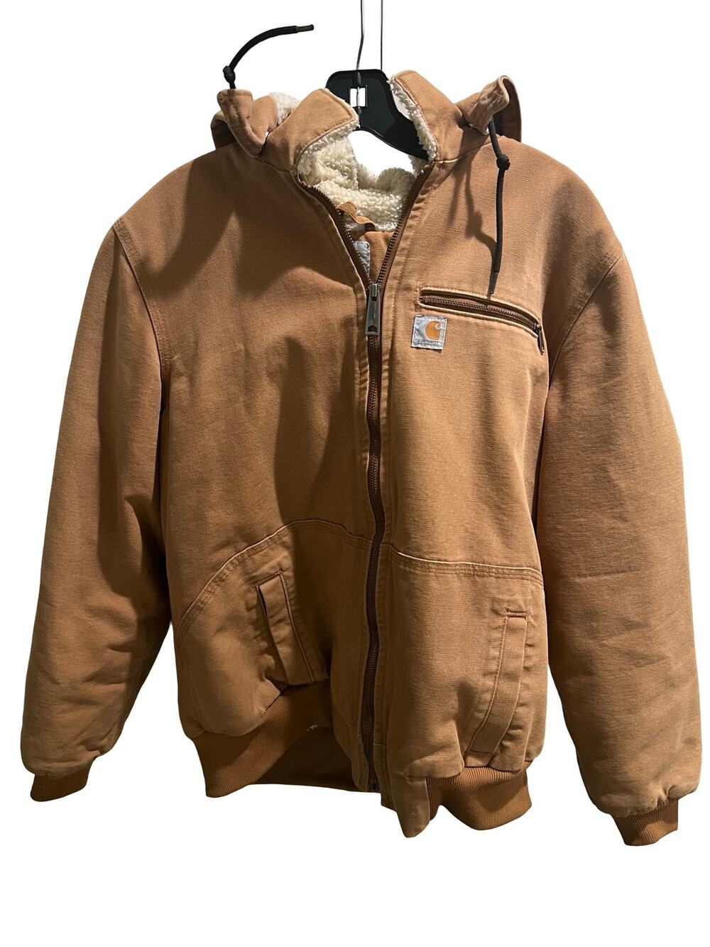 Carhartt Women’s XL 16/18 Weathered Wildwood Jacket 100815-211 Brown Sherpa Line